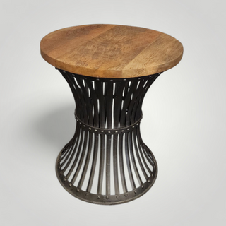 Aariya Black Cage Accent Table