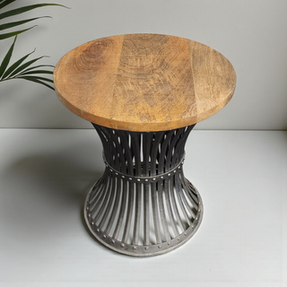 Aariya Black Cage Accent Table