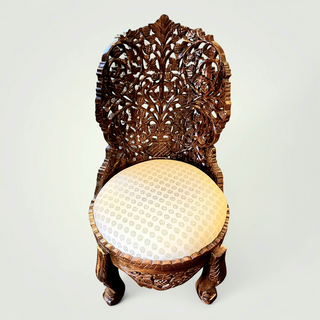 Artisan Carved Chair Brown