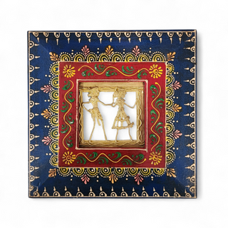 Blue & Red Indian Folk Art  (Medium)