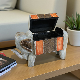 Boho Elephant Trunk Box