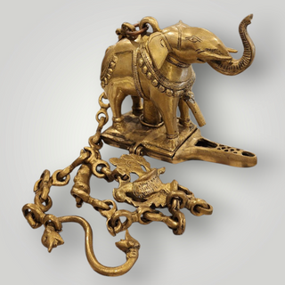 Brass elephant oil Lamp