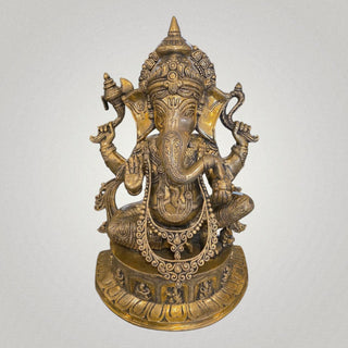 Brass Ganesh Antique Finish