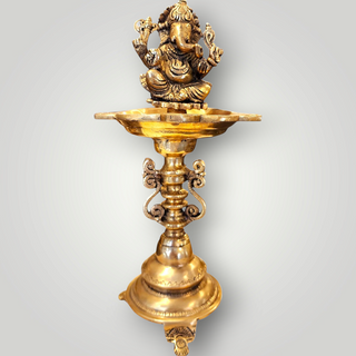 Brass Ganesh Diya