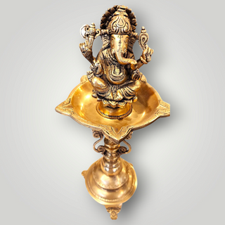 Brass Ganesh Diya