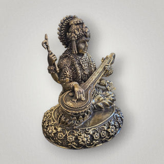 Brass Saraswati