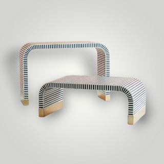 Curved coffee table