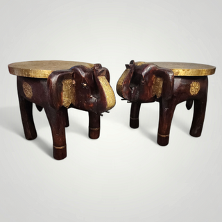 Ethnic Indian Elephant Side Table