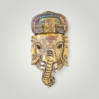 Ganpati Wall Mask Yellow