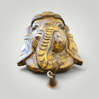 Ganpati Wall Mask Yellow