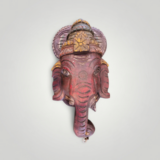 Ganpati Wall Mask Red
