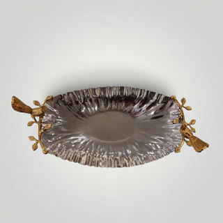 Golden Flight Oval Tray