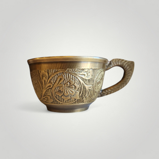 Golden Brass Chai Set