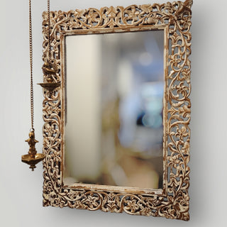 Handcarved Mirror Big