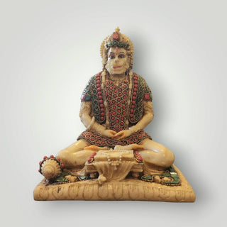 Hanuman idol with stone work