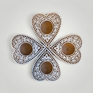Heart Carved Tealight Holder