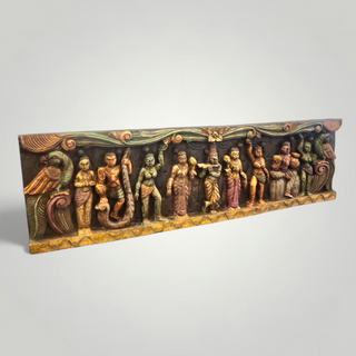 Krishna Leela Darbar – HandCarved Wall Panel