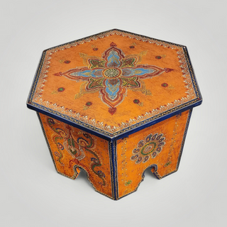 Saffron Mandala Table