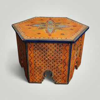 Saffron Mandala Table
