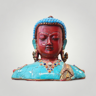 Stone-Studded Resin Buddha