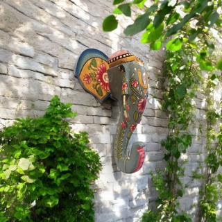 The Floral Ganapati Wall Sculpture