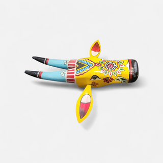 The Vibrant Tribal Cow Yellow