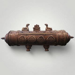 Tibetan Brass Incense Holder