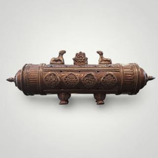 Tibetan Brass Incense Holder