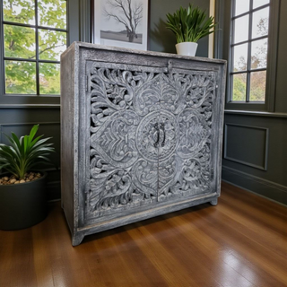 Vintage Grey Luxe Cabinet