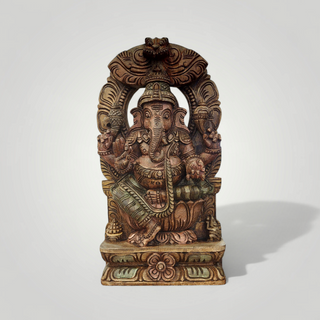 Wooden Ganesha Murti