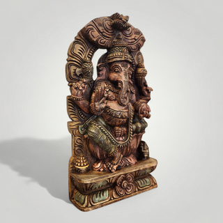 Wooden Ganesha Murti