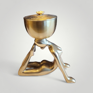 Yoga Figurine Bowl with lid