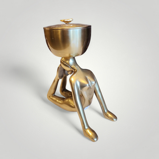 Yoga Figurine Bowl with lid