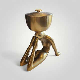 Yoga Figurine Bowl with lid